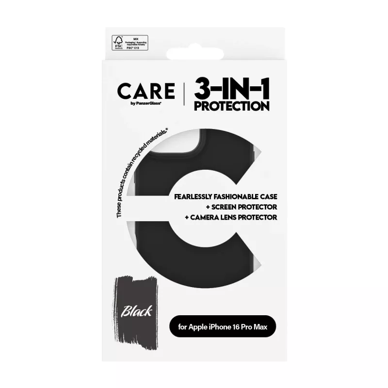 3-in-1 balenie PanzerGlass CARE by Fashion iPhone 16 Pro Max