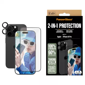 PanzerGlass 2-in-1 balenie iPhone '24 6.3 palca Pro B2862+1284