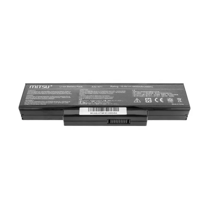 Batéria MITSU pre ASUS K72 K73 N73 X77, 4400 mAh, 10,8–11,1 V