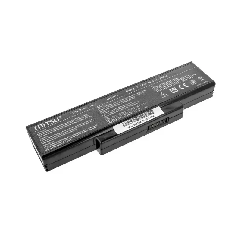 Batéria MITSU pre ASUS K72 K73 N73 X77, 4400 mAh, 10,8–11,1 V