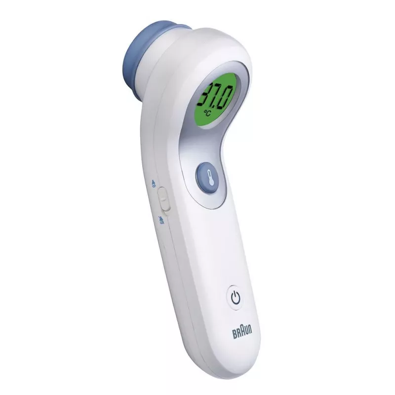 Braun BNT300WE digitálny telesný teplomer diaľkový senzorový teplomer biela čelo tlačidlá