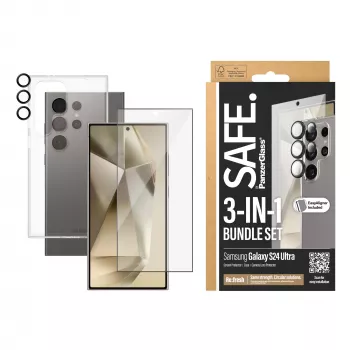 PanzerGlass SAFE. by ® 3-in-1 balenie Samsung Galaxy S24 Ultra