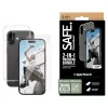 PanzerGlass SAFE. by ® 2-in-1 ochranné balenie iPhone 16, Apple, Apple - iPhone 16, suchá aplikácia, odolnosť proti poškriabaniu, odolnosť proti nárazu, priehľadná, 1 ks