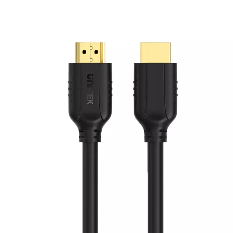 Unitek C11079BK-10M kábel HDMI 2.0, 4K 60 Hz, 10 m, HDMI typ A samec–samec, 18 Gbps, HDR, ARC, CEC, pozlátený, čierny
