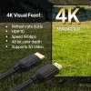 Unitek C11079BK-10M kábel HDMI 2.0, 4K 60 Hz, 10 m, HDMI typ A samec–samec, 18 Gbps, HDR, ARC, CEC, pozlátený, čierny