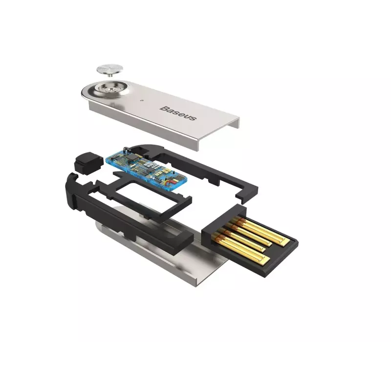 Audio kábel Baseus CABA01-01 0,5 m 3,5 mm USB Type-A čierny
