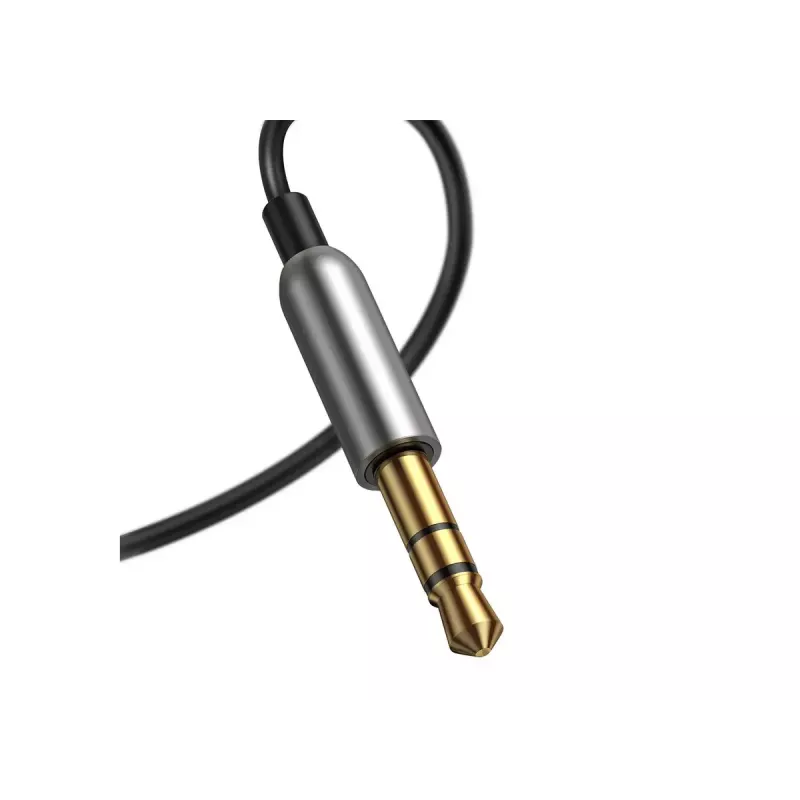 Audio kábel Baseus CABA01-01 0,5 m 3,5 mm USB Type-A čierny