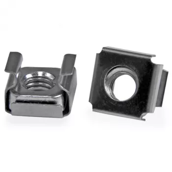 StarTech.com 50 balenie M6 klietkové matice pre serverový rack, klietková matica, nehrdzavejúca oceľ, nehrdzavejúca oceľ, M6, CE, TAA, REACH, 215,5 g