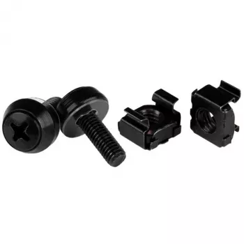 StarTech.com M5 x 12 mm - skrutky a klietkové matice - balenie 50 ks, čierna