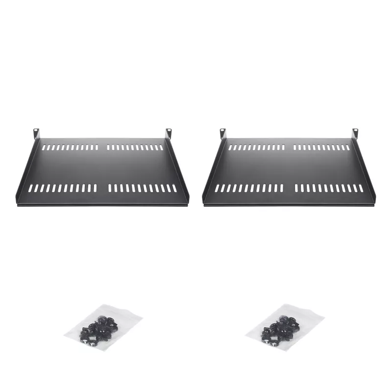 StarTech.com CABSHELF116V2PK balenie 2 ks ventilovaných políc do racku 1U, hĺbka 16 palcov