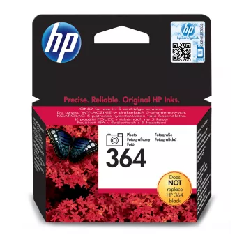 HP 364 Photo originálna atramentová kazeta, štandardná výťažnosť, fotomodrá, farbivo, 1 ks, 130 strán