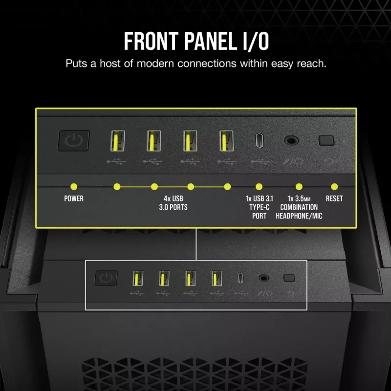 PC skriňa Corsair 7000D Airflow Full Tower čierna