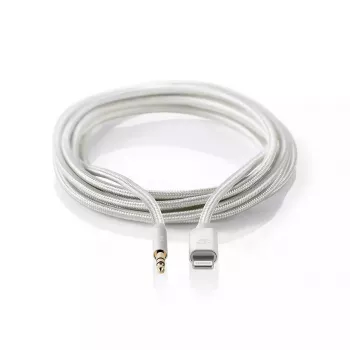 Nedis CCTB39940AL10 Lightning kábel 1m hliník 3,5-mm konektor