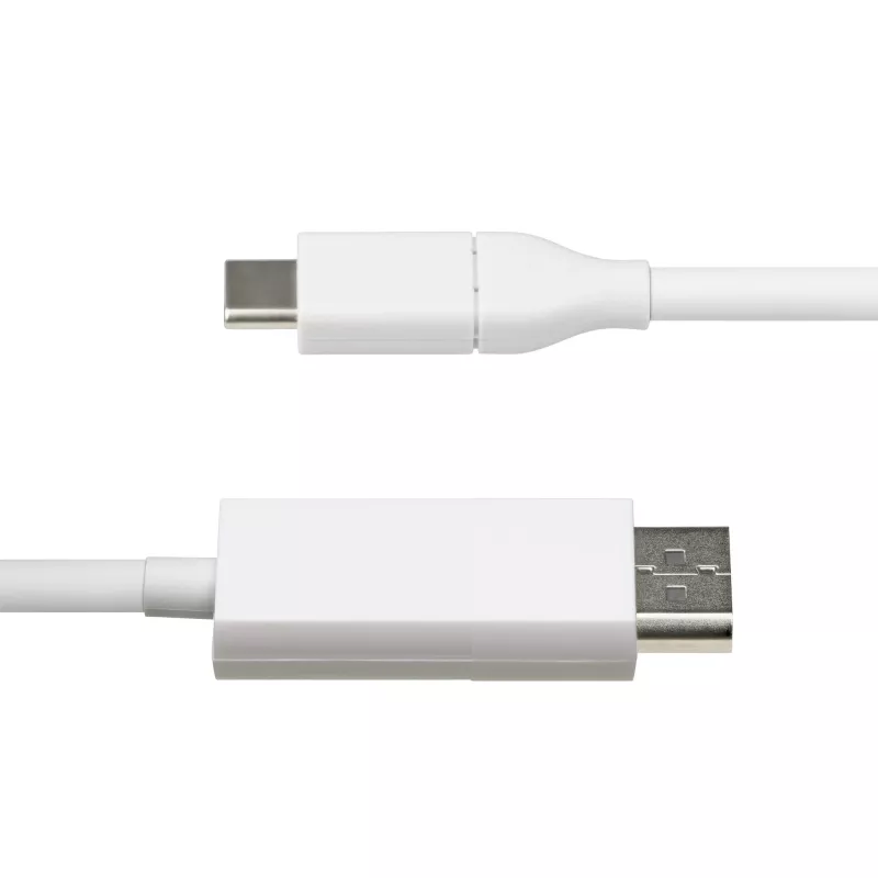 StarTech.com 6ft (2m) USB-C na DisplayPort 1.2 kábel, obojsmerný, 4K 60Hz, biela, video adaptérový kábel pre Apple MacBook Pro / Air M1 M2 M3 M4, Mac Mini / Studio, kompatibilný s Thunderbolt