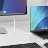 StarTech.com 6ft (2m) USB-C na DisplayPort 1.2 kábel, obojsmerný, 4K 60Hz, biela, video adaptérový kábel pre Apple MacBook Pro / Air M1 M2 M3 M4, Mac Mini / Studio, kompatibilný s Thunderbolt