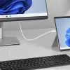 StarTech.com 6ft (2m) USB-C na DisplayPort 1.2 kábel, obojsmerný, 4K 60Hz, biela, video adaptérový kábel pre Apple MacBook Pro / Air M1 M2 M3 M4, Mac Mini / Studio, kompatibilný s Thunderbolt