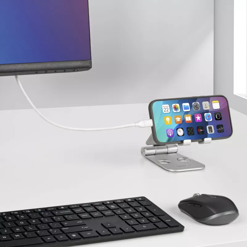 StarTech.com 6ft (2m) USB-C na DisplayPort 1.2 kábel, obojsmerný, 4K 60Hz, biela, video adaptérový kábel pre Apple MacBook Pro / Air M1 M2 M3 M4, Mac Mini / Studio, kompatibilný s Thunderbolt