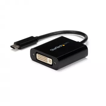 StarTech.com USB-C na DVI adaptér – čierny – 1920x1200 – USB Type-C video konvertor pre váš DVI-D monitor/obrazovku/projektor – aktualizovaná verzia je CDP2DVIEC