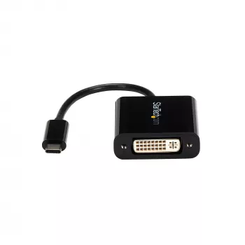 StarTech.com USB-C na DVI adaptér – čierny – 1920x1200 – USB Type-C video konvertor pre váš DVI-D monitor/obrazovku/projektor – aktualizovaná verzia je CDP2DVIEC