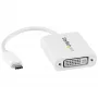 StarTech.com USB-C na DVI adaptér - biely, 3.2 Gen 2 (3.1 Gen 2), USB Type-C, DVI výstup, 1920 x 1200 pixelov