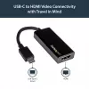 StarTech.com USB-C na HDMI adaptér s 4K 30Hz - čierny, 3.2 Gen 2 (3.1 Gen 2), USB Type-C, HDMI výstup, 3840 x 2160 pixelov