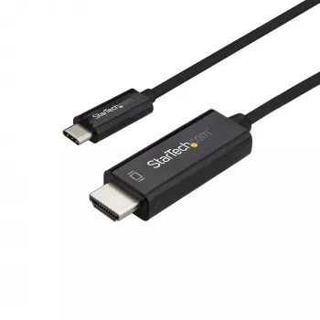 StarTech.com 3m USB-C na HDMI kábel – 4K 60Hz USB Type-C na HDMI 2.0 video adaptérový kábel – kompatibilný s Thunderbolt 3 – notebook na HDMI monitor/display – DP 1.2 Alt Mode HBR2 – čierna