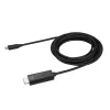 StarTech.com 3m USB-C na HDMI kábel – 4K 60Hz USB Type-C na HDMI 2.0 video adaptérový kábel – kompatibilný s Thunderbolt 3 – notebook na HDMI monitor/display – DP 1.2 Alt Mode HBR2 – čierny