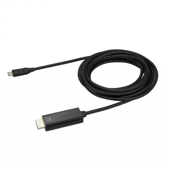 StarTech.com 3m USB-C na HDMI kábel – 4K 60Hz USB Type-C na HDMI 2.0 video adaptérový kábel – kompatibilný s Thunderbolt 3 – notebook na HDMI monitor/display – DP 1.2 Alt Mode HBR2 – čierna