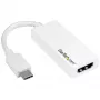 StarTech.com USB-C na HDMI adaptér - biely - 4K 60Hz, USB Type-C, HDMI výstup, 3840 x 2160 pixelov