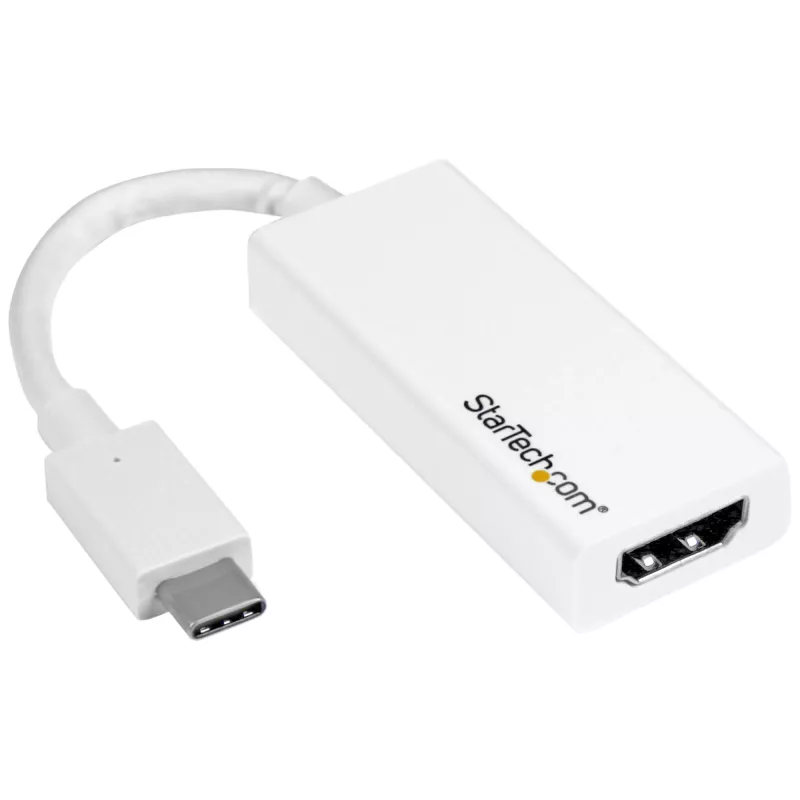 StarTech.com USB-C na HDMI adaptér - biely - 4K 60Hz, USB Type-C, HDMI výstup, 3840 x 2160 pixelov