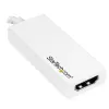 StarTech.com USB-C na HDMI adaptér s 4K 30Hz - biely, USB Type-C, HDMI výstup, 3840 x 2160 pixelov