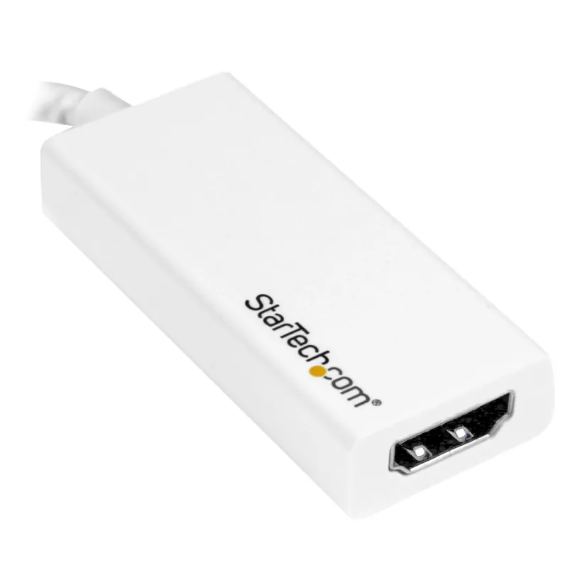StarTech.com USB-C na HDMI adaptér s 4K 30Hz - biely, USB Type-C, HDMI výstup, 3840 x 2160 pixelov