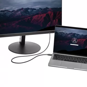 StarTech.com 1,8 m USB-C na VGA kábel – 1920 x 1200/1080p USB Type-C na VGA video aktívny adaptérový kábel – kompatibilný s Thunderbolt 3 – notebook na VGA monitor/projektor – DP Alt Mode HBR2