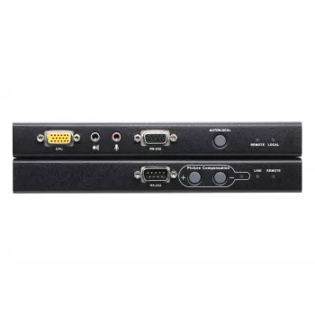 ATEN USB VGA KVM extender s audio a RS-232 (200 m), vysielač a prijímač, káblový, 200 m, Cat5, 1920 x 1200 pixelov, tlačidlá
