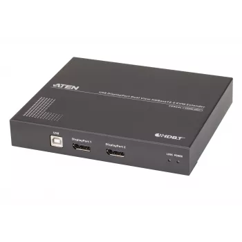 ATEN USB DisplayPort Dual View HDBaseT™ 2.0 KVM extender (4K@100m pre samostatné zobrazenie)