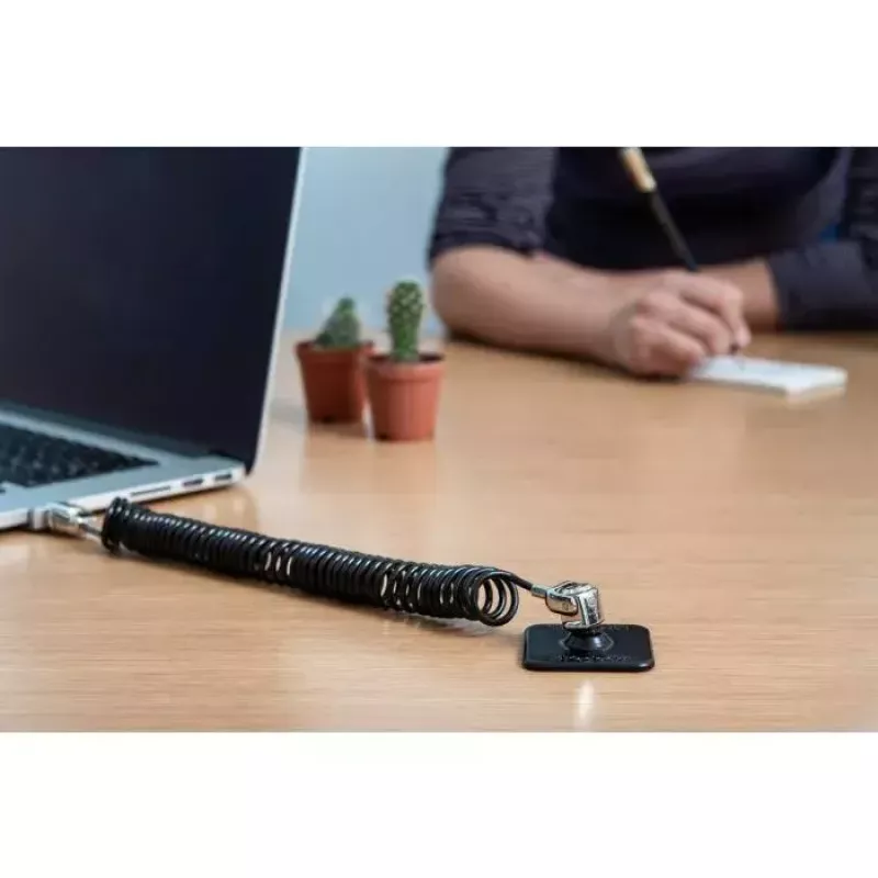 Bezpečnostný káblový zámok Compulocks CL02H Dual Head Coiled T-bar