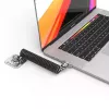Bezpečnostný káblový zámok Compulocks CL02H Dual Head Coiled T-bar