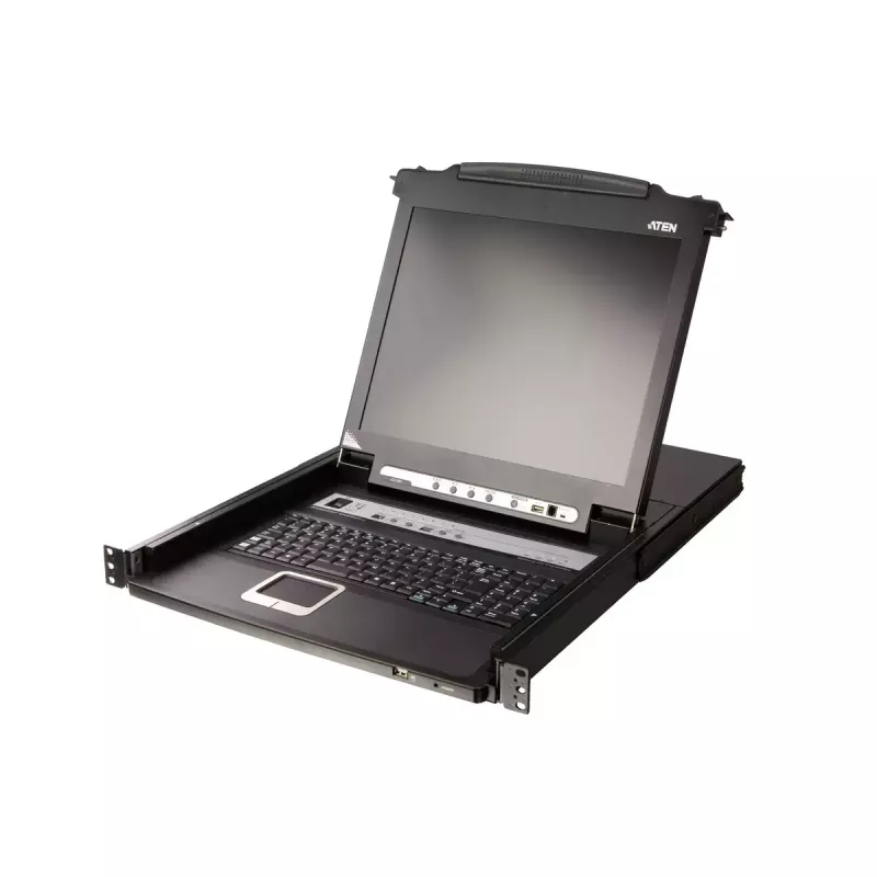 KVM prepínač ATEN CL5708M rackový čierny 1HE 17 palcov LCD CL5708M-ATA-GG