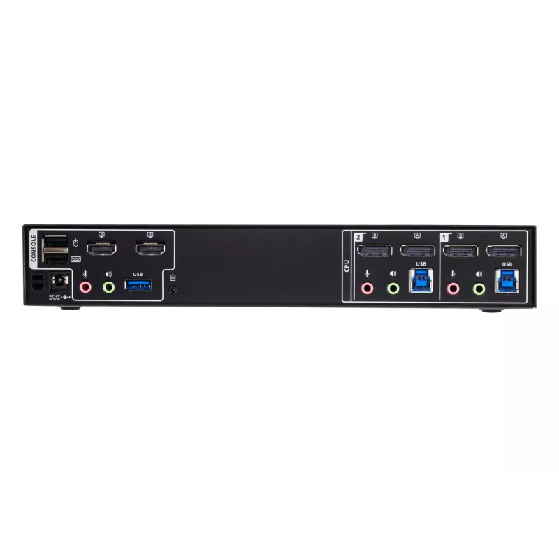 ATEN 2-portový 4K DisplayPort Dual-Display-Mini-Matrix-Boundless-KVM prepínač