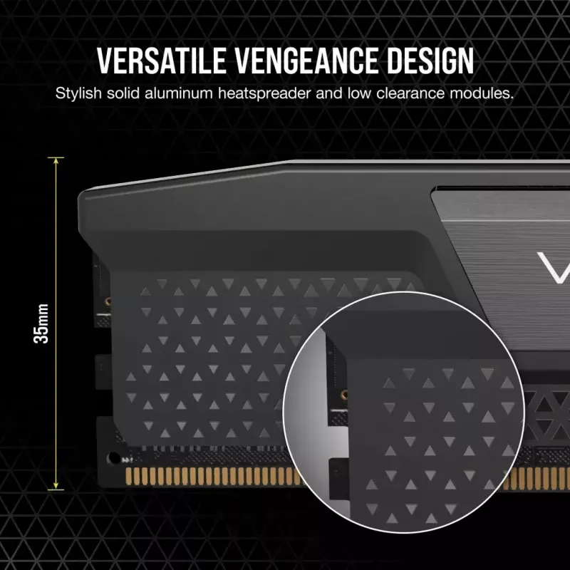 Corsair DDR5 48GB PC 6000 CL30 CORSAIR KIT (2x24GB) VENGEANCE black retail - 48 GB