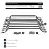StarTech.com horizontálne držiaky na vedenie káblov s 10,2 cm odsadením pre racky – 10-pack