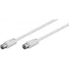 Koaxiálny kábel Microconnect COAX015W RCA 1,5 m biely