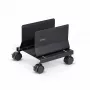 StarTech.com vozík na počítačovú skriňu, mobilný pojazdný CPU caddy na kolieskach (kolieska), max. nosnosť 21 kg, nastaviteľný držiak PC skrine, podlahový stojan na stôl, oceľový vozík