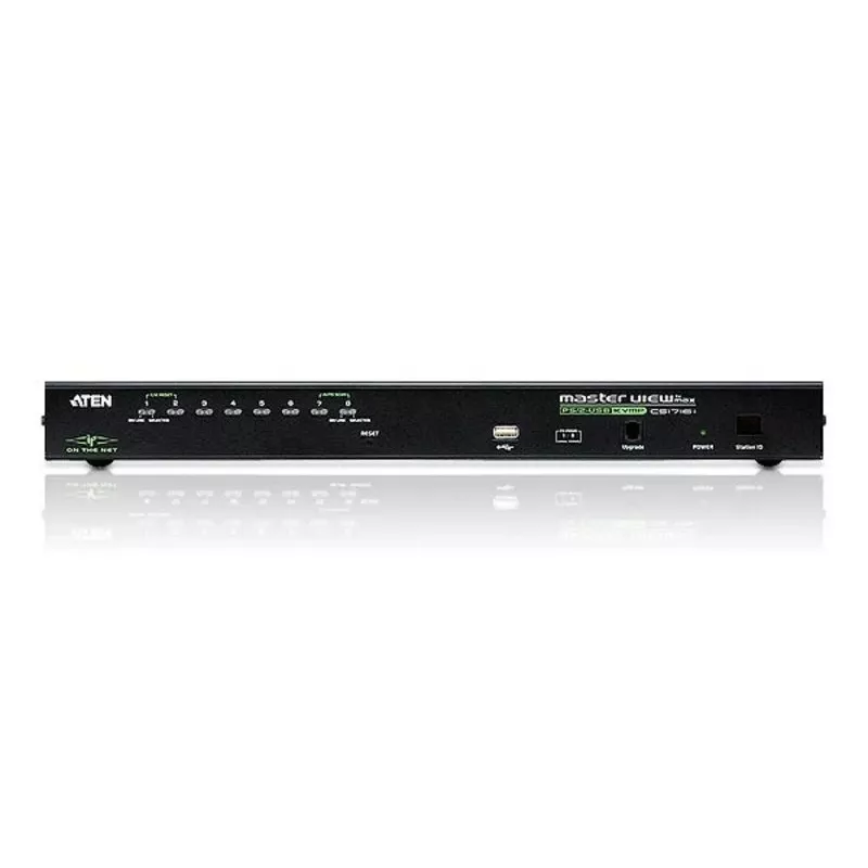ATEN 8-portový USB - PS/2 VGA KVM Over IP switch s USB periférnym portom