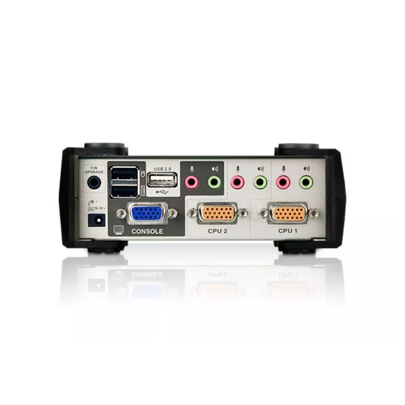 ATEN 2-portový USB - PS/2 VGA KVM switch s audio a USB 2.0 hubom (KVM kábel v balení)