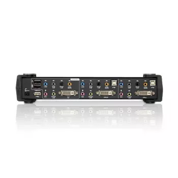 ATEN 2-portový USB DVI Dual Link KVM switch s audio a USB 2.0 hubom (KVM kábel v balení)