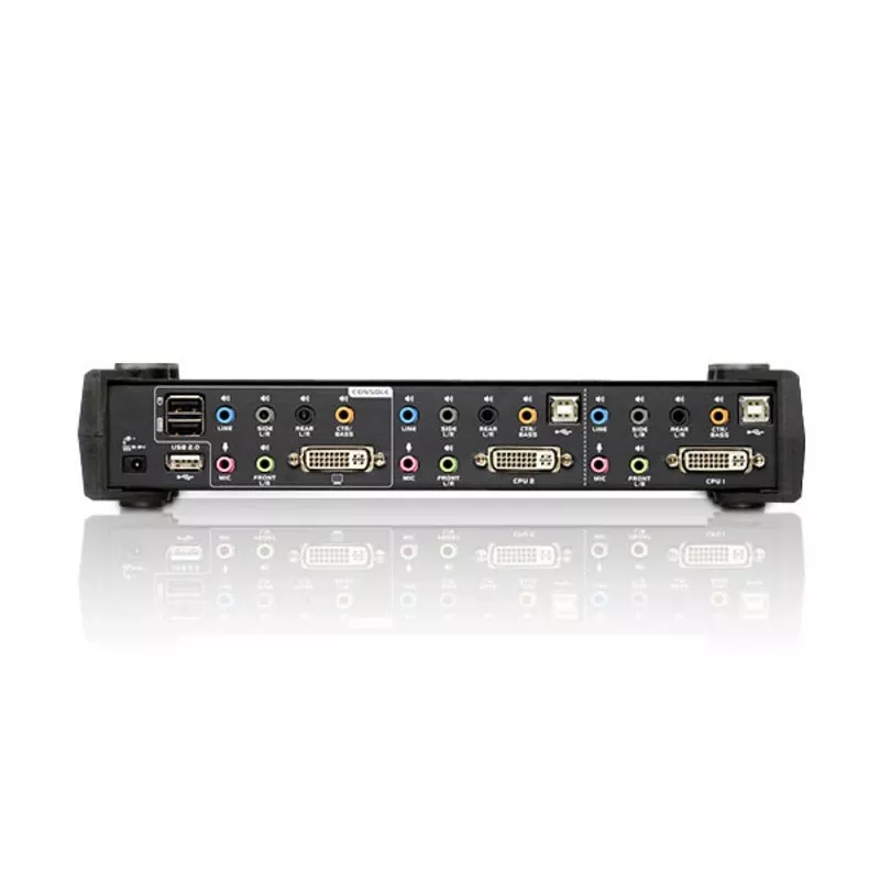 ATEN 2-portový USB DVI Dual Link KVM switch s audio a USB 2.0 hubom (KVM kábel v balení)