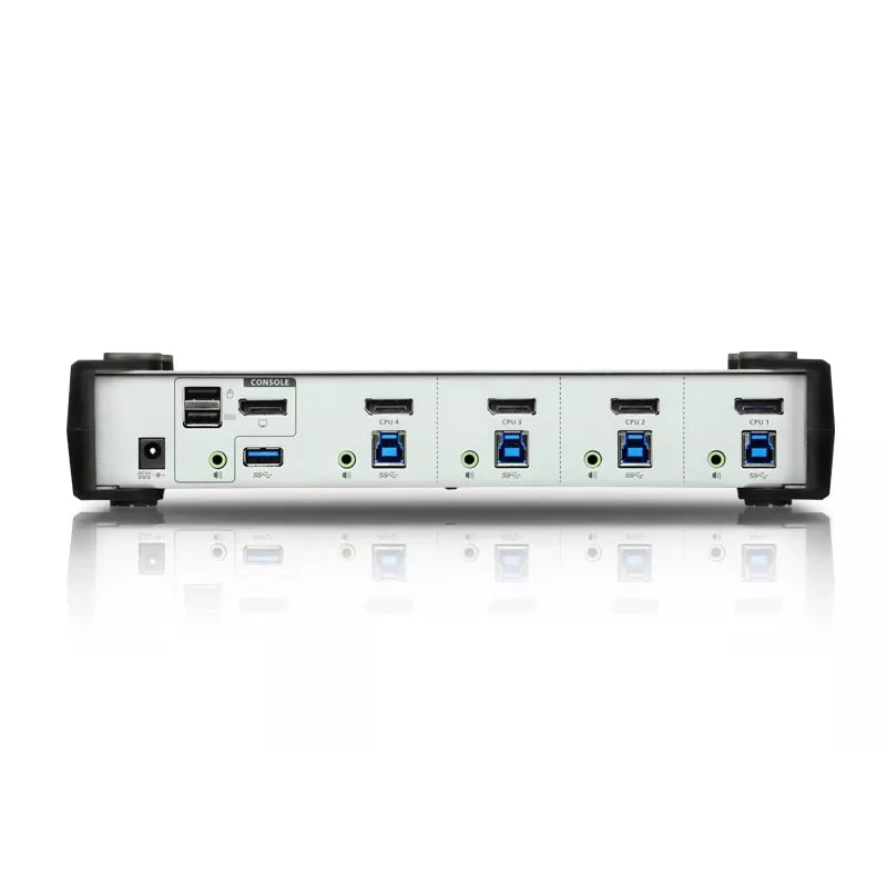 ATEN 4-portový USB 3.1 Gen 1 DisplayPort 1.1 KVMP™ switch s reproduktorom (KVM kábel v balení)