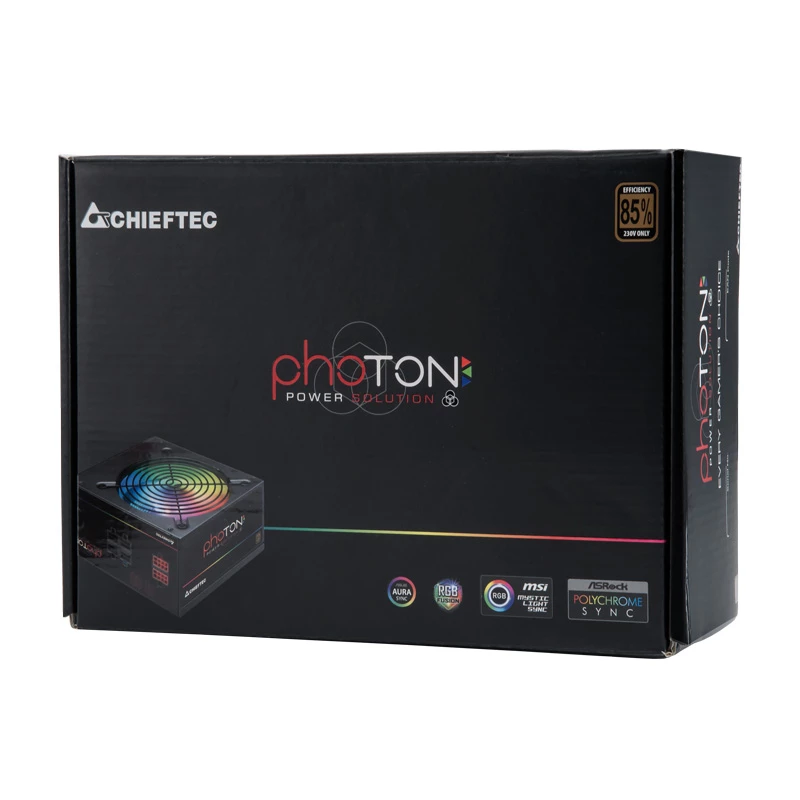 Chieftec Photon CTG-750C-RGB napájací zdroj 750 W, Bronze, RGB ventilátor 120 mm