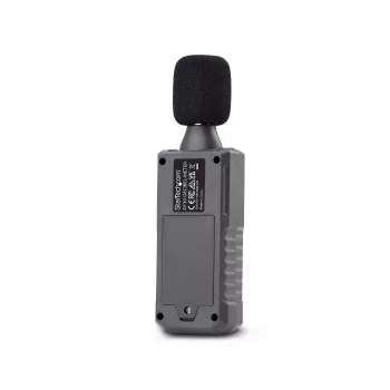 StarTech.com prenosný digitálny merač hladiny zvuku s veľkým LCD, merač hluku/decibelov pre serverovňu/kanceláriu, audio monitor, rozsah 30-130 dBA, presné min/max hodnoty